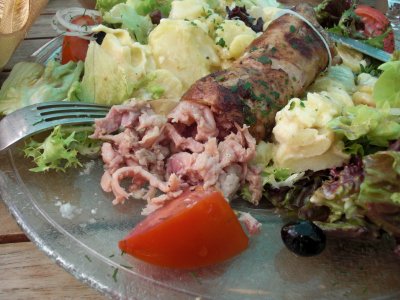 Andouillette salad